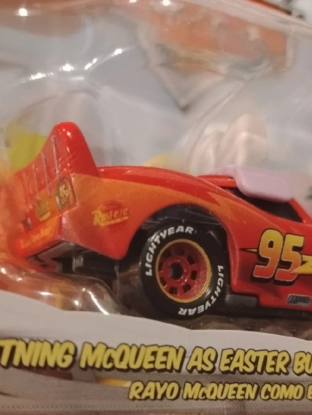 Pixar Cars Lightning McQueen Red Easter Buggy Toy